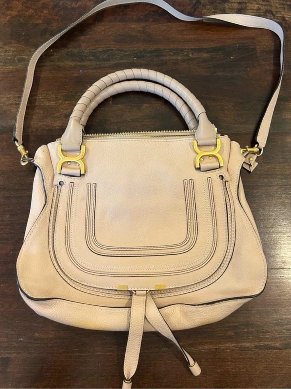 Everything from original purchase. CHLOÉ Marcie Medium Cream Shoulder Bag